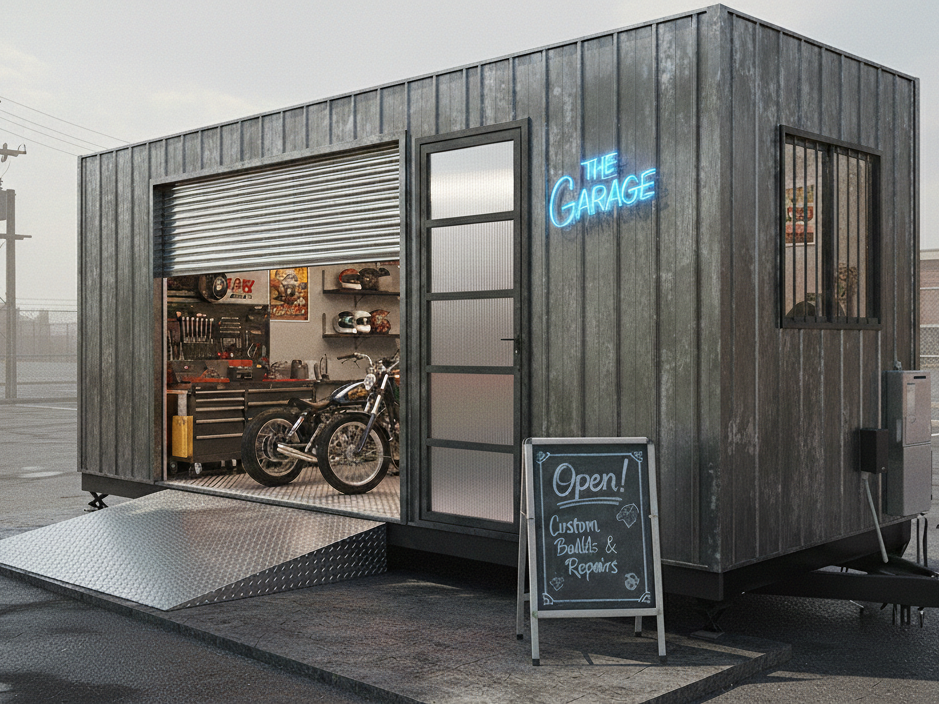 バイクガレージプラン　外観